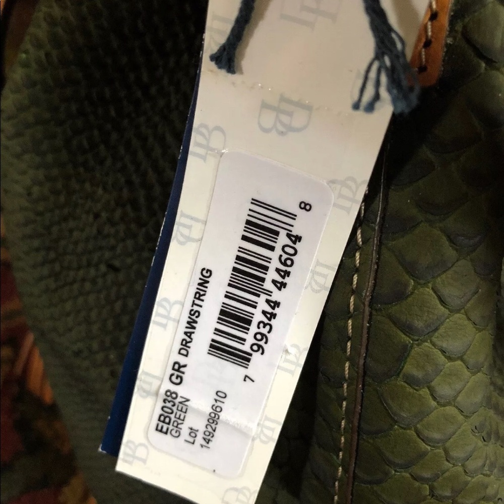 Dooney & Bourke Python Embossed Drawstring Satchel - Picture 3 of 8